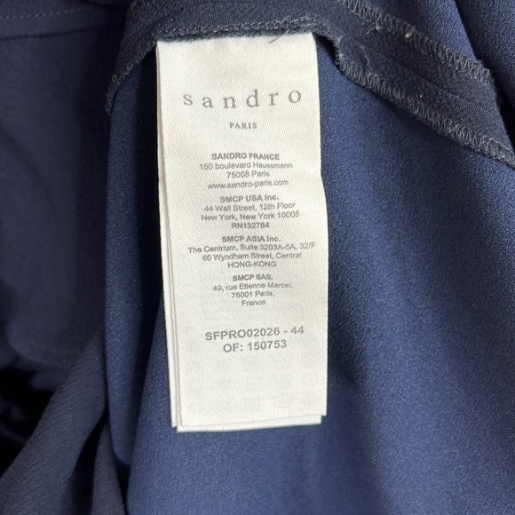 Sandro Wendy Ruffled Tie Front Minidress - Picture 8 of 11